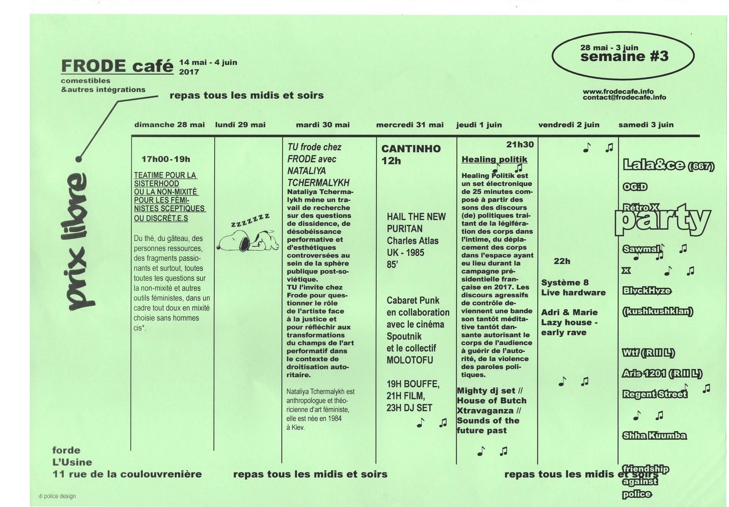 forde - flyer - Frode Café