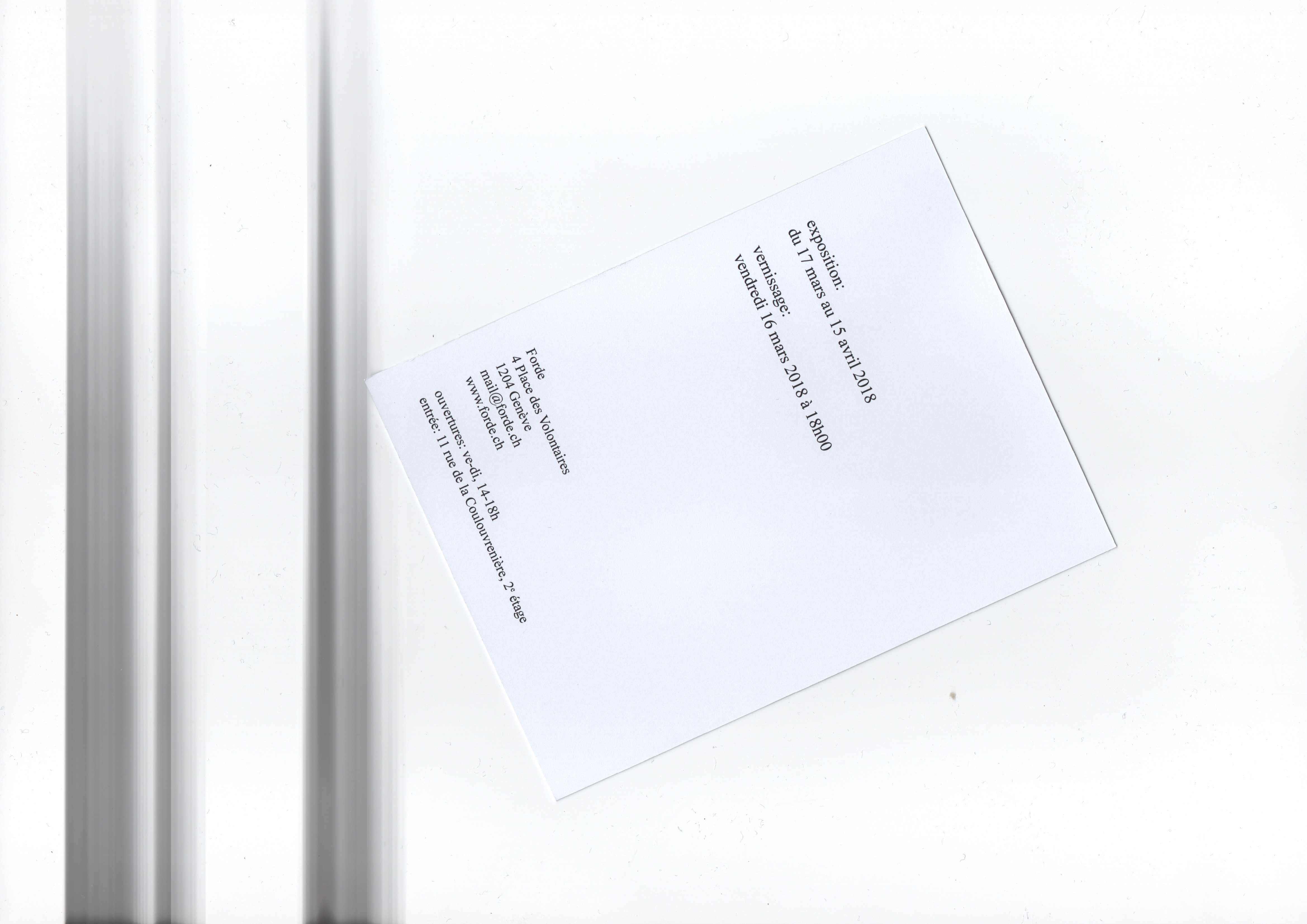 forde - flyer - Gaia Vincensini – Evasion