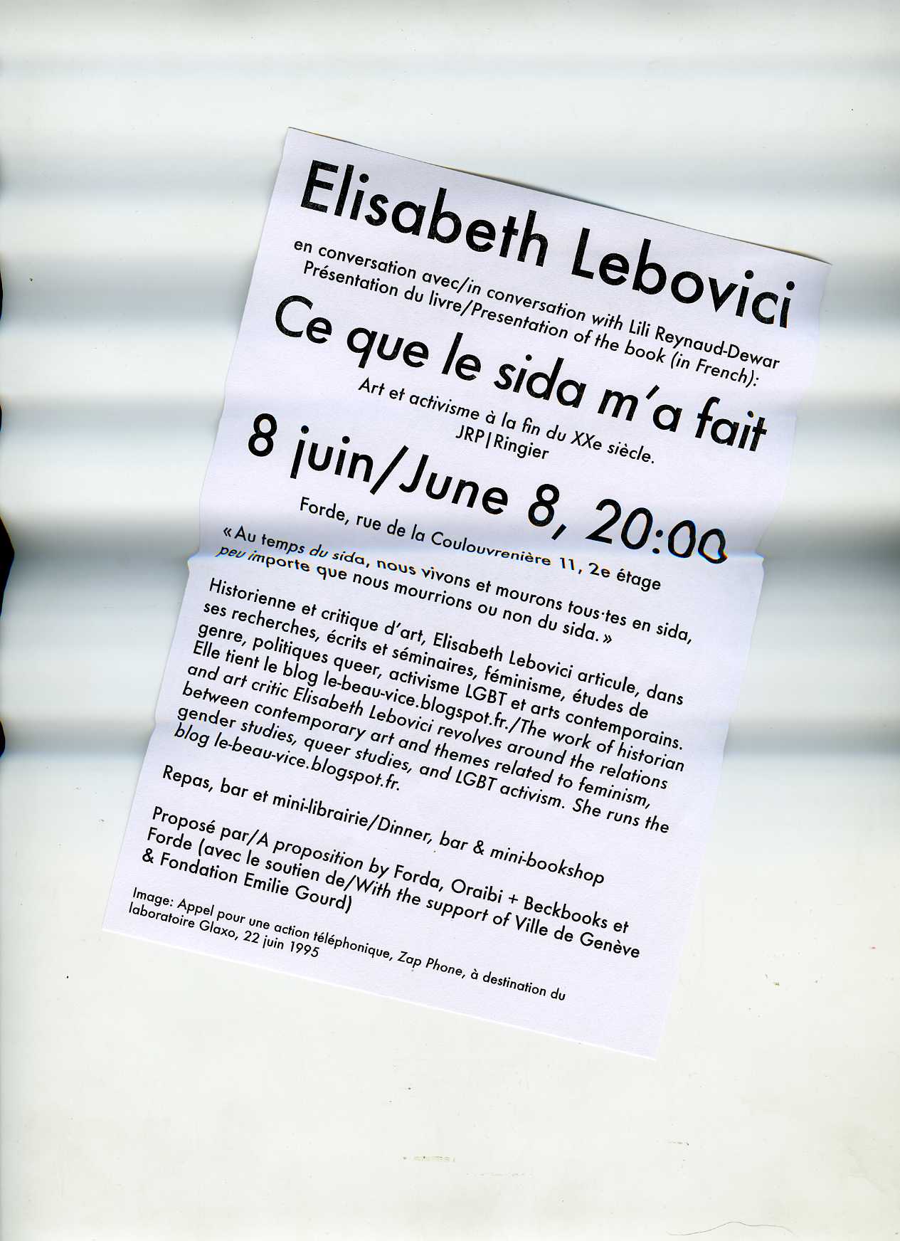 forde - flyer - Elisabeth Lebovici